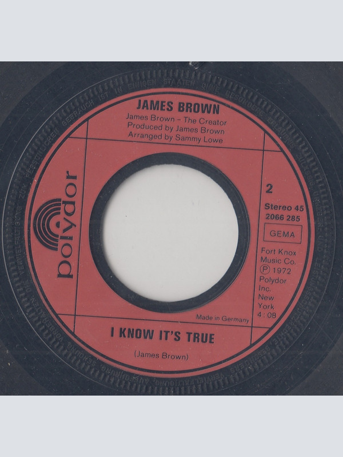 Vinyl / James Brown - I Got A Bag Of My Own / I Know It's True