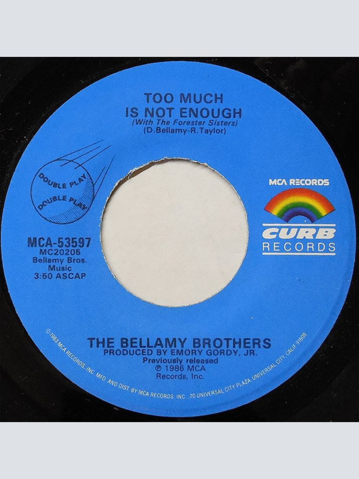 Vinyl / Bellamy Brothers - Too Much Is Not Enough