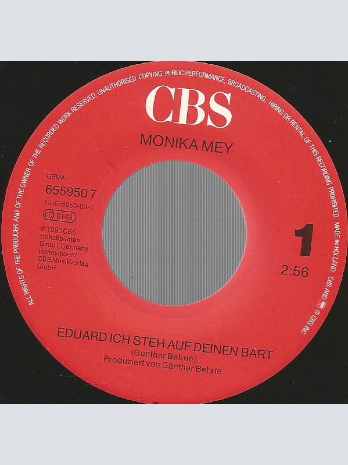 Vinyl / Monika Mey - Eduard - Ich Steh Auf Deinen Bart