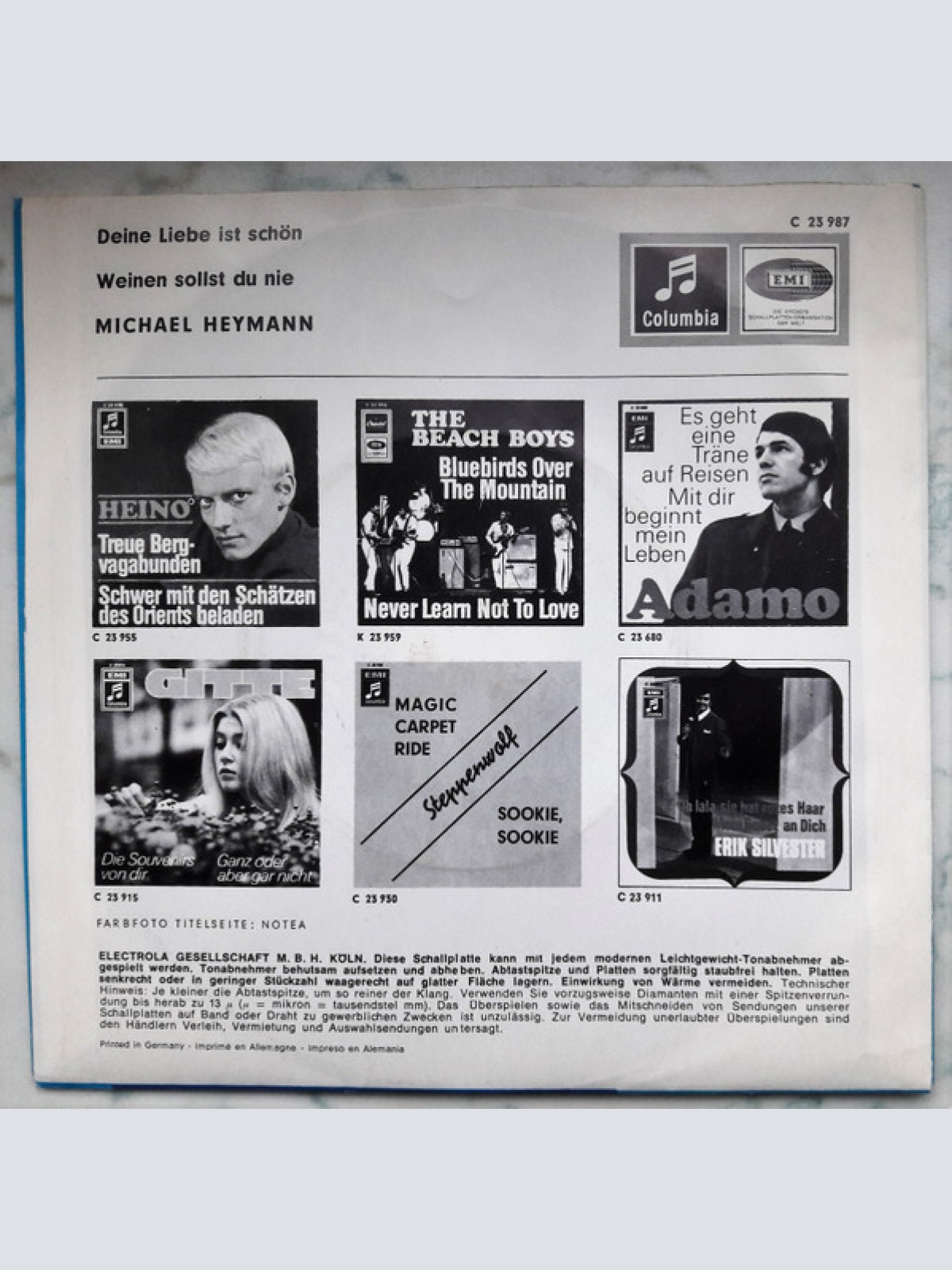 Vinyl / Michael Heymann - Deine Liebe Ist Schön