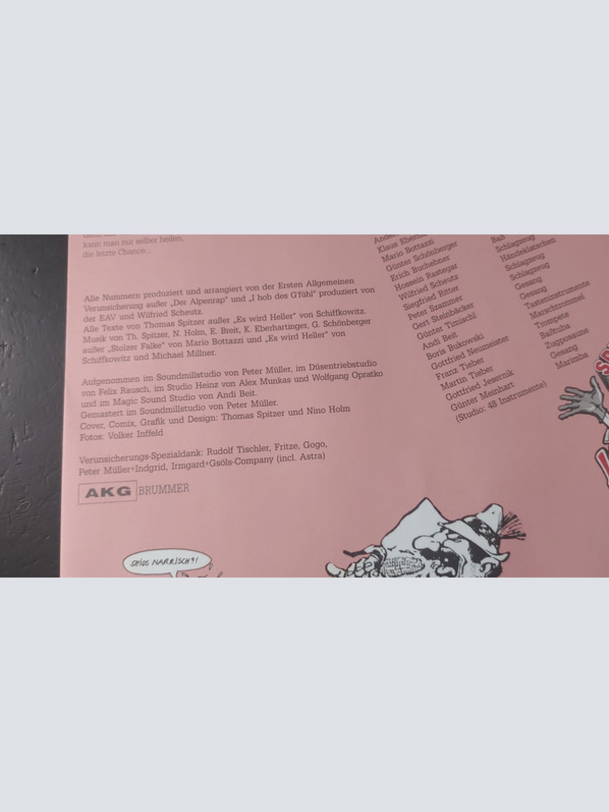 Vinyl / Erste Allgemeine Verunsicherung* - Spitalo Fatalo