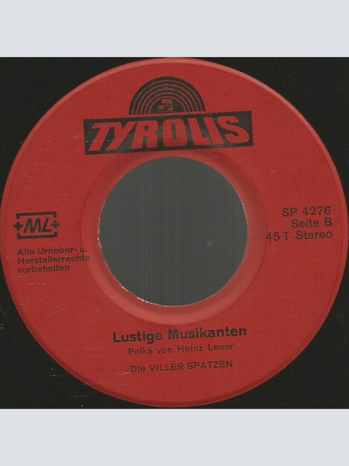 Vinyl / Viller Spatzen - Im Tirolerland / Lustige Musikanten