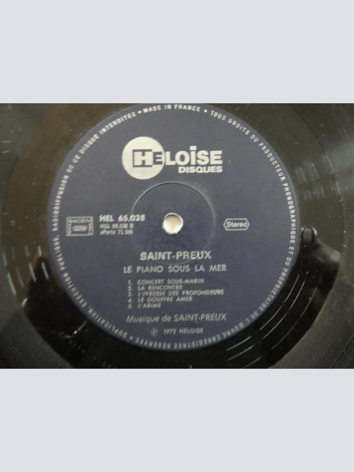 Vinyl / Saint-Preux - Le Piano Sous La Mer