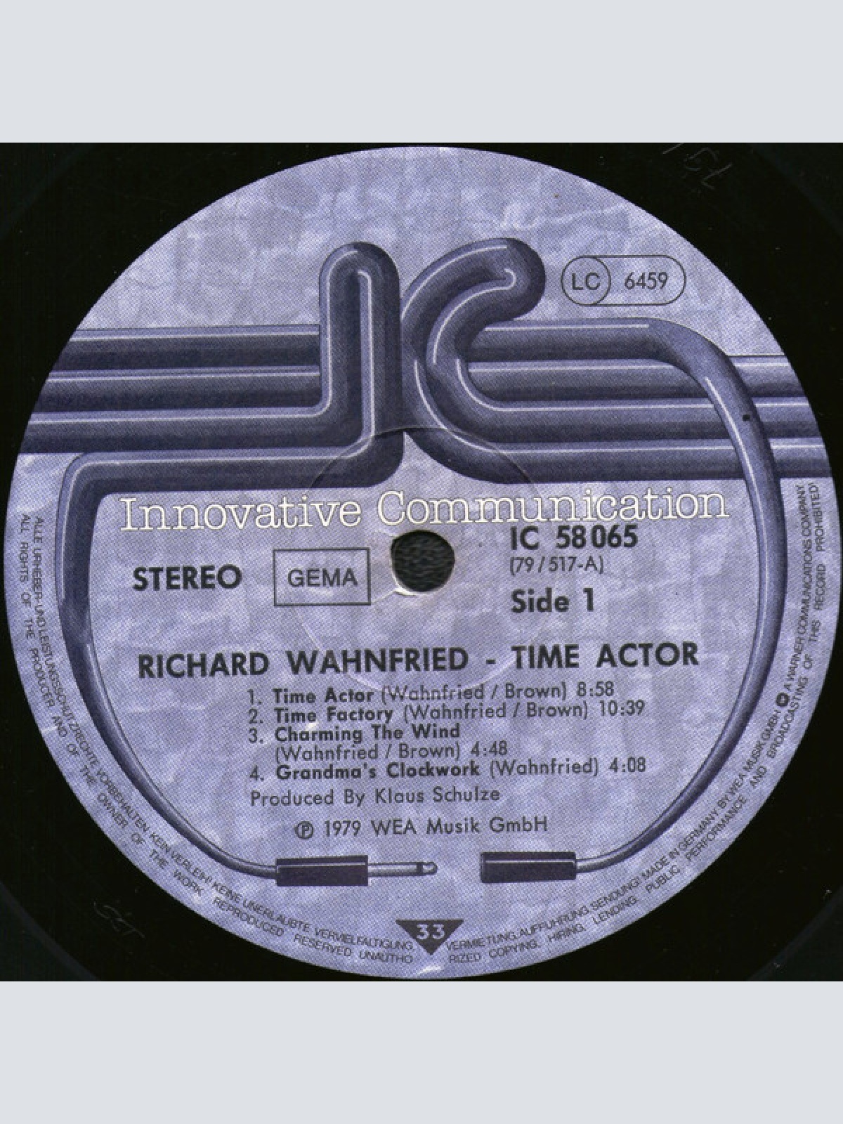 Vinyl / Richard Wahnfried - Time Actor