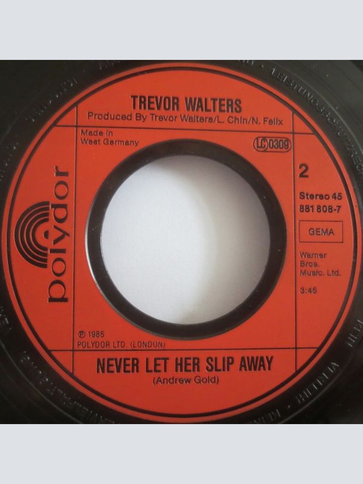 Vinyl / Trevor Walters - Stuck On You