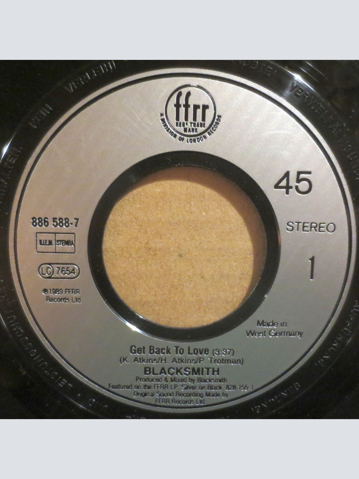 Vinyl / Blacksmith - Get Back To Love