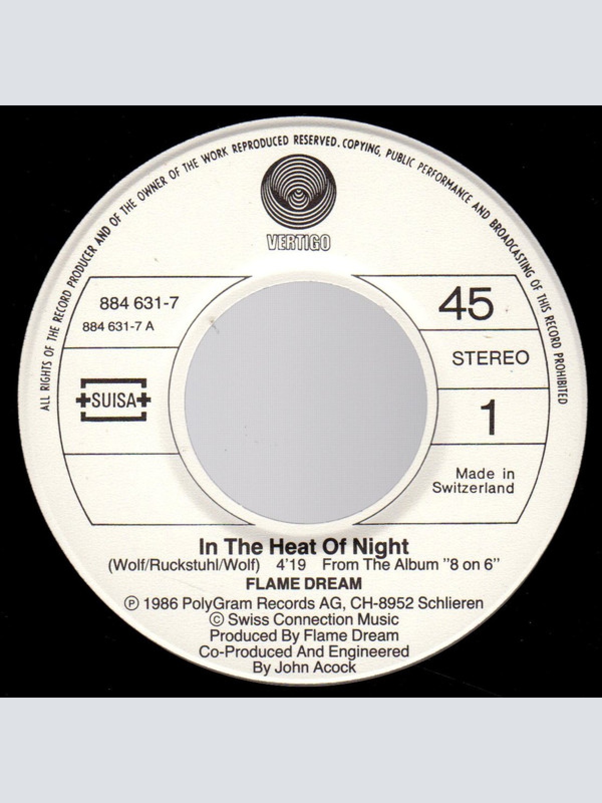 Vinyl / Flame Dream - In The Heat Of Night