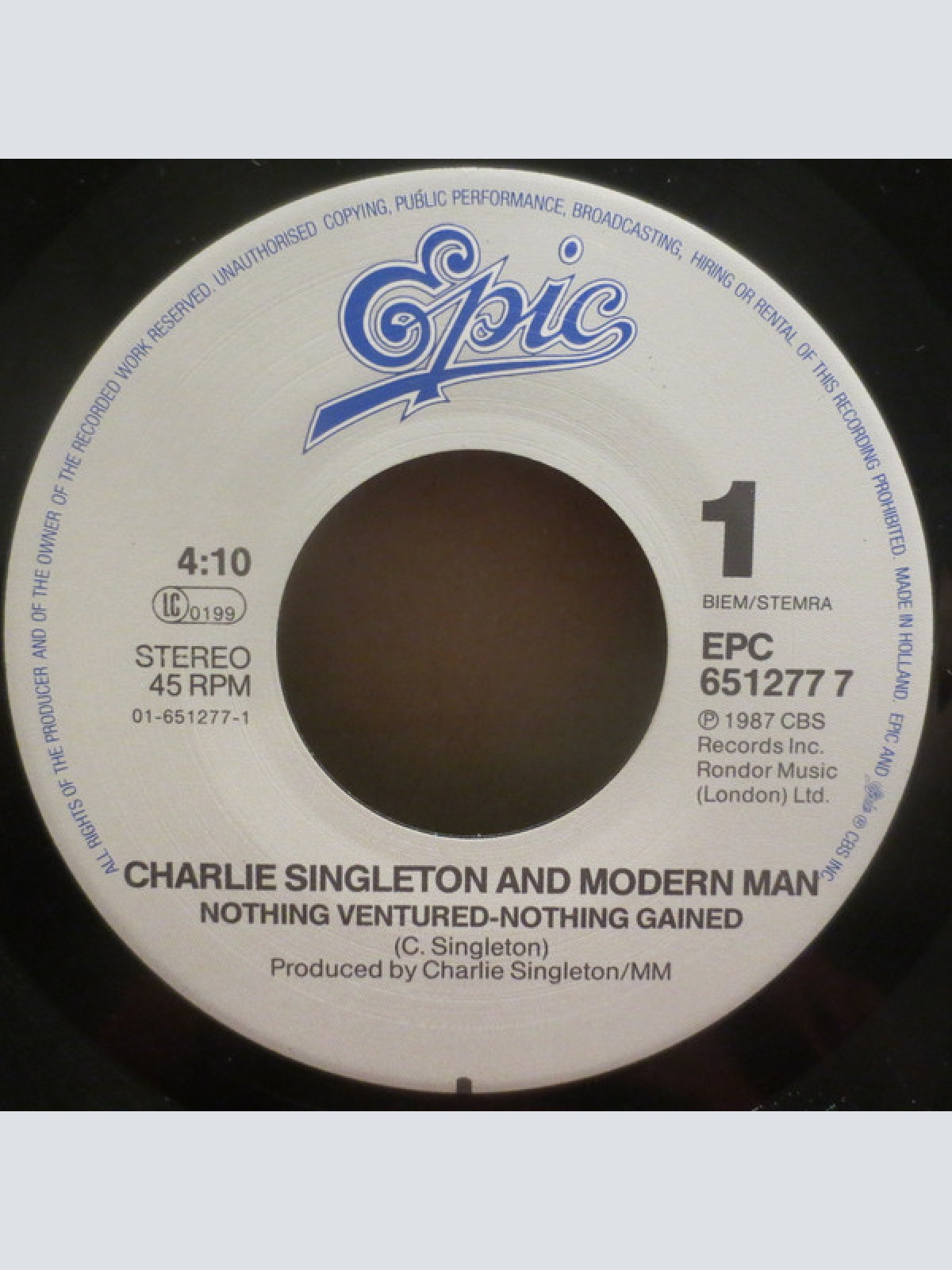 Vinyl / Charlie Singleton & Modern Man (2) - Nothing Ventured Nothing Gained