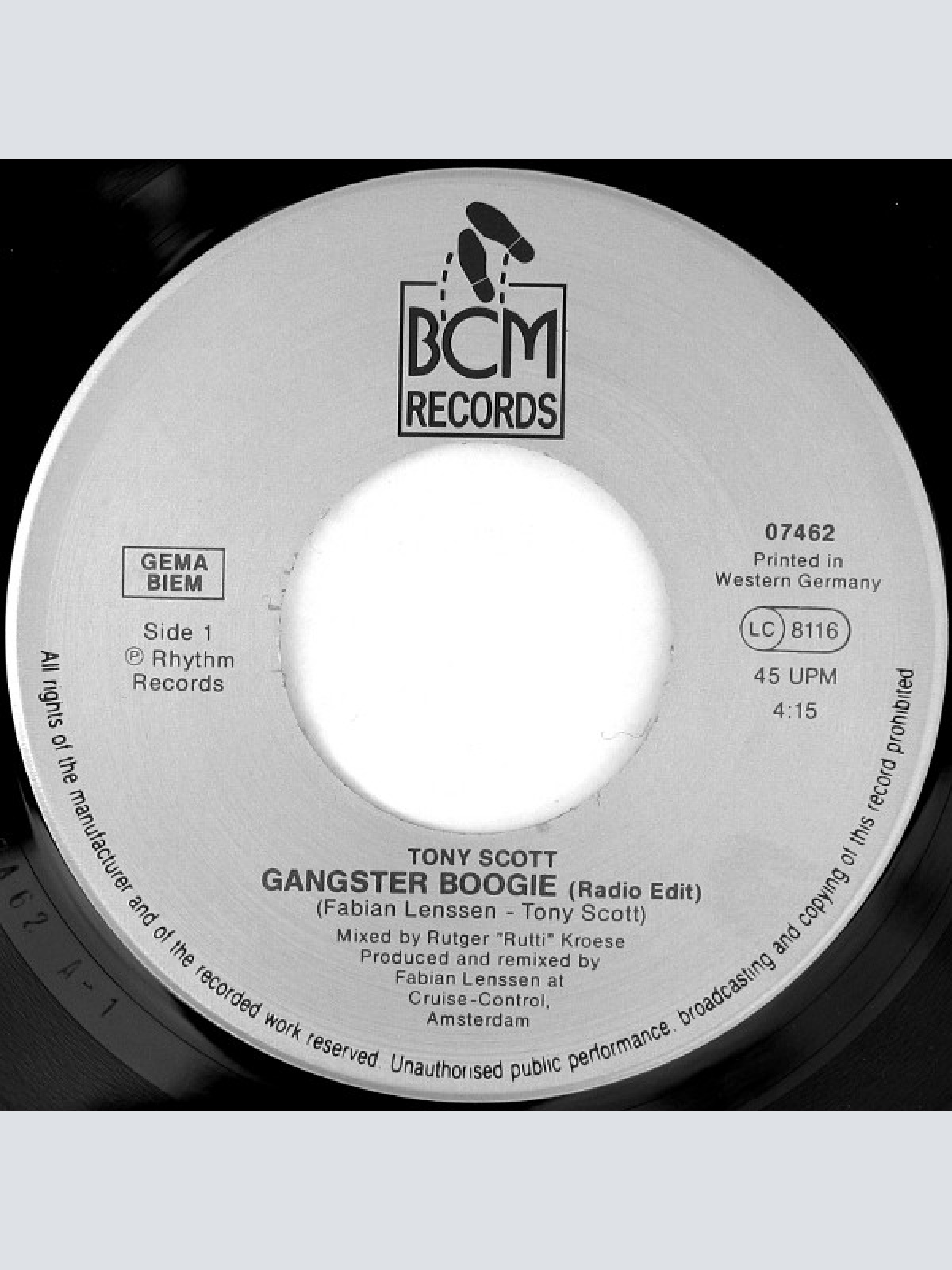 Vinyl / Tony Scott - Gangster Boogie