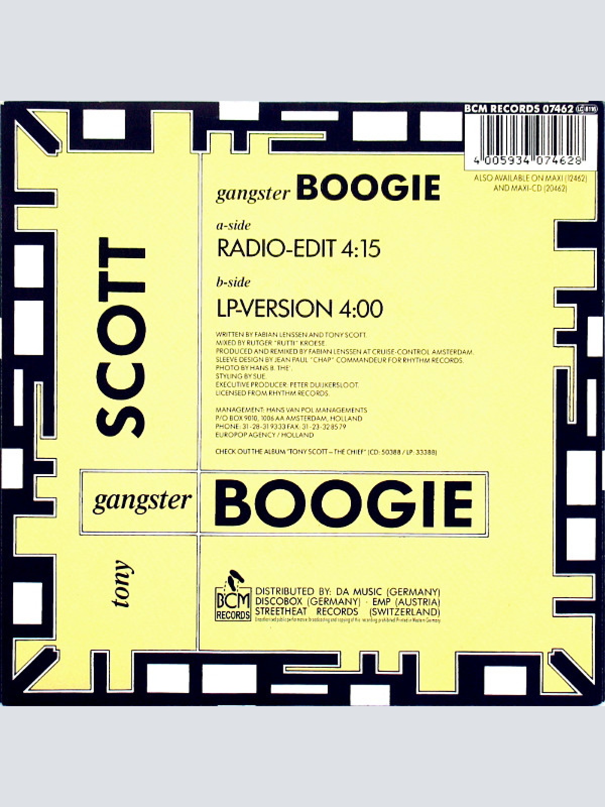 Vinyl / Tony Scott - Gangster Boogie