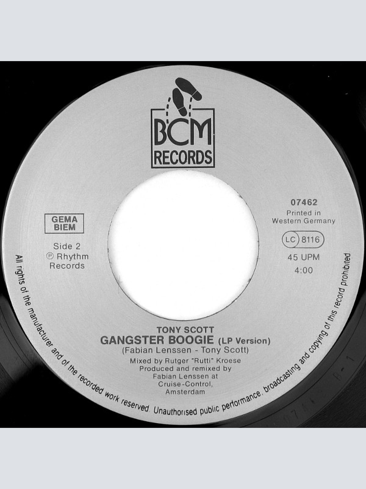 Vinyl / Tony Scott - Gangster Boogie