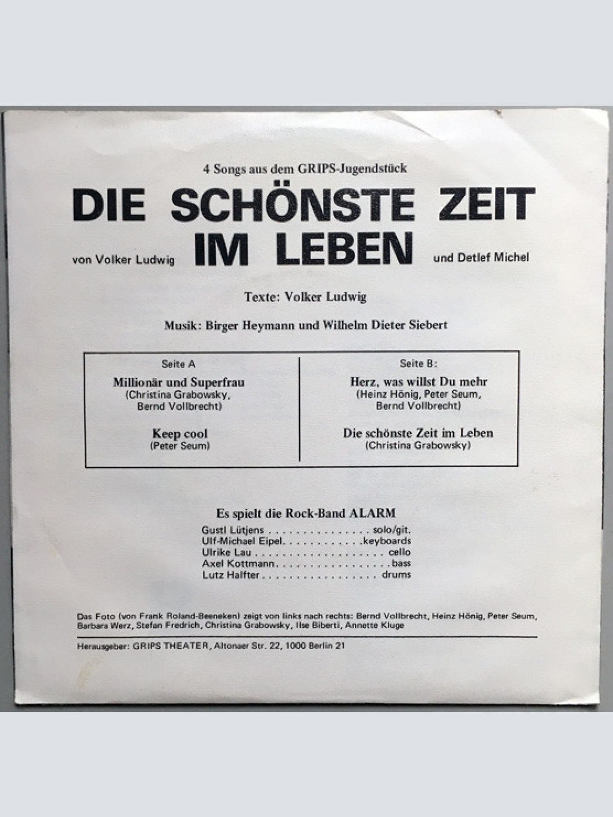 Vinyl / Alarm (14)* - Die Schönste Zeit Im Leben