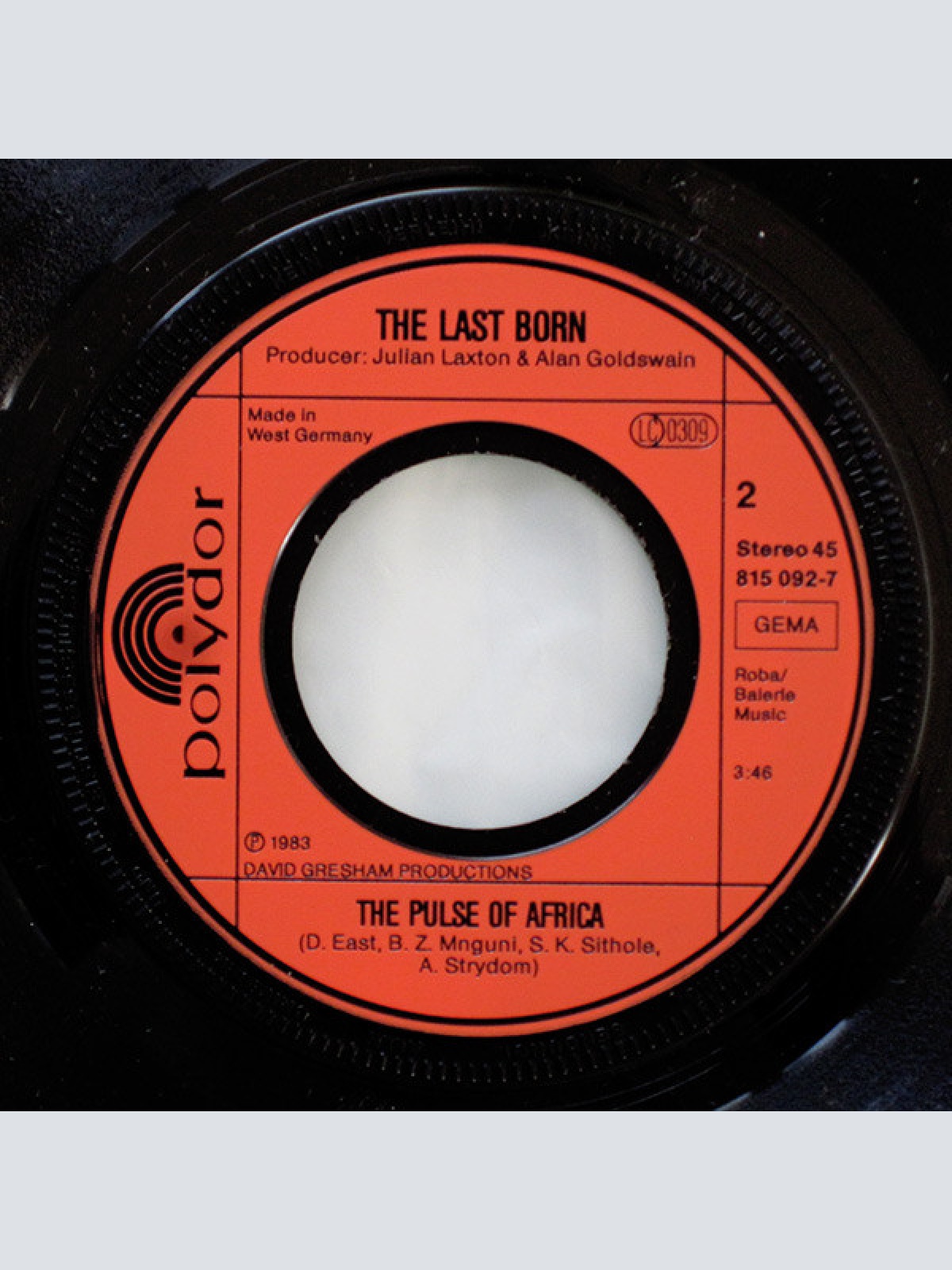 Vinyl / The Last Born - The Heart Of Africa (Is Beating)