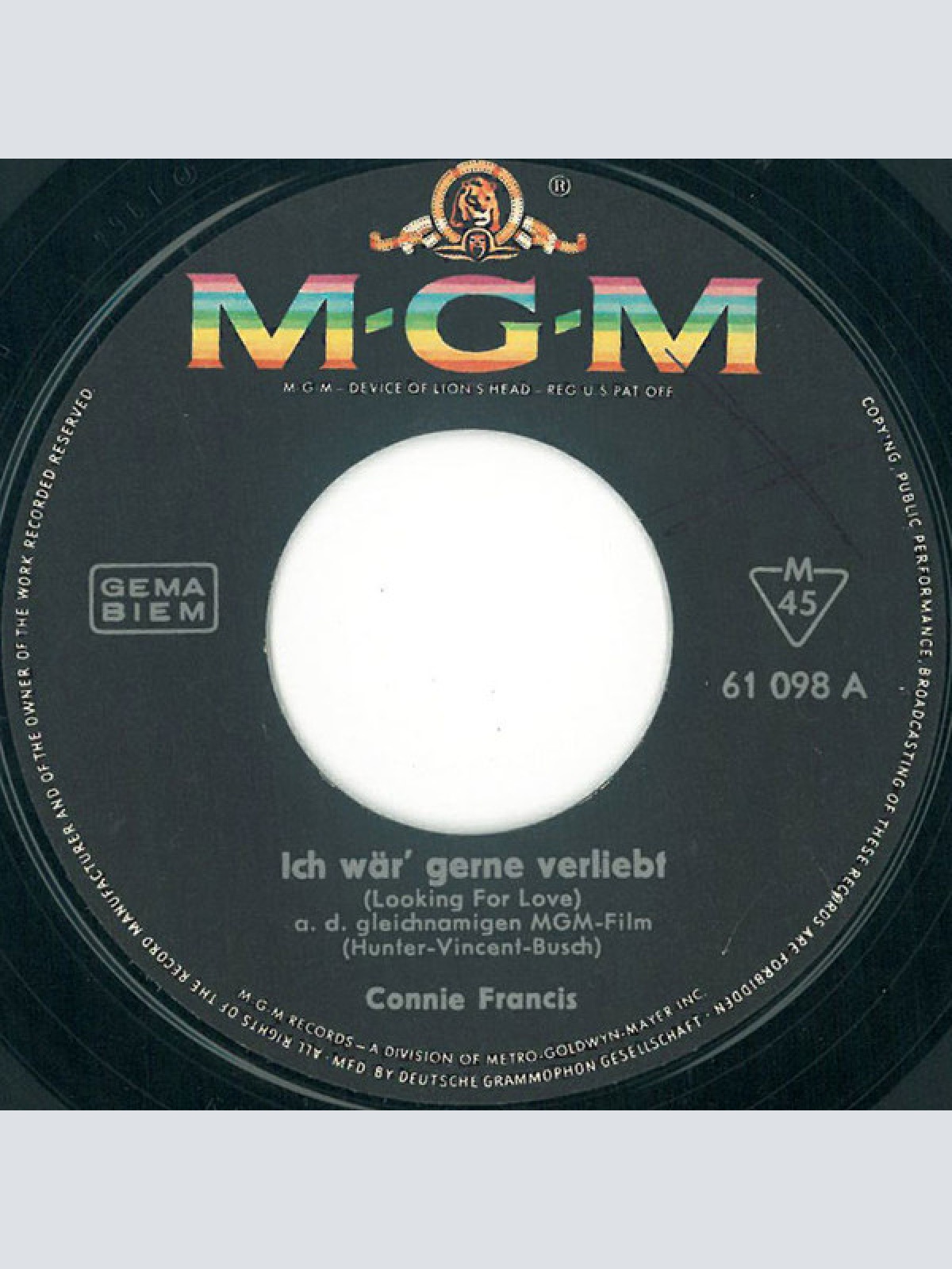 Vinyl / Connie Francis - Ich Wär' Gerne Verliebt