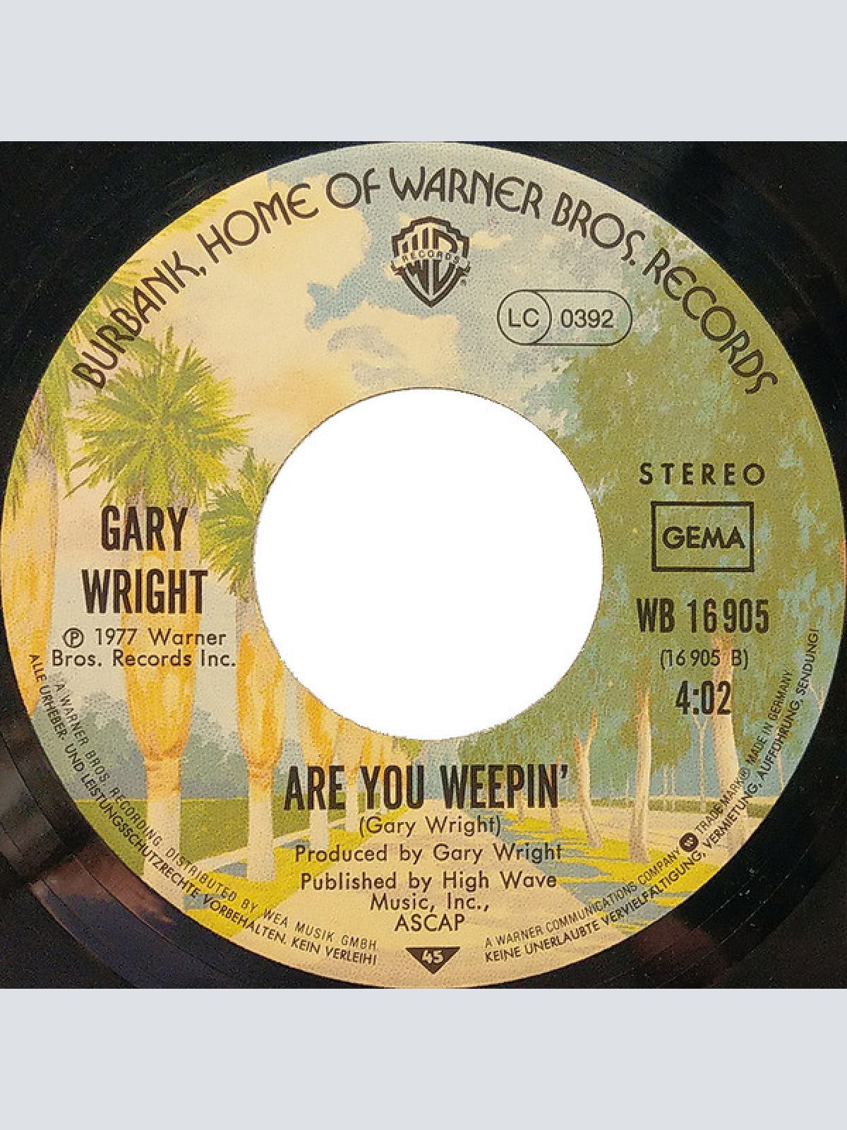 Vinyl / Gary Wright - Phantom Writer