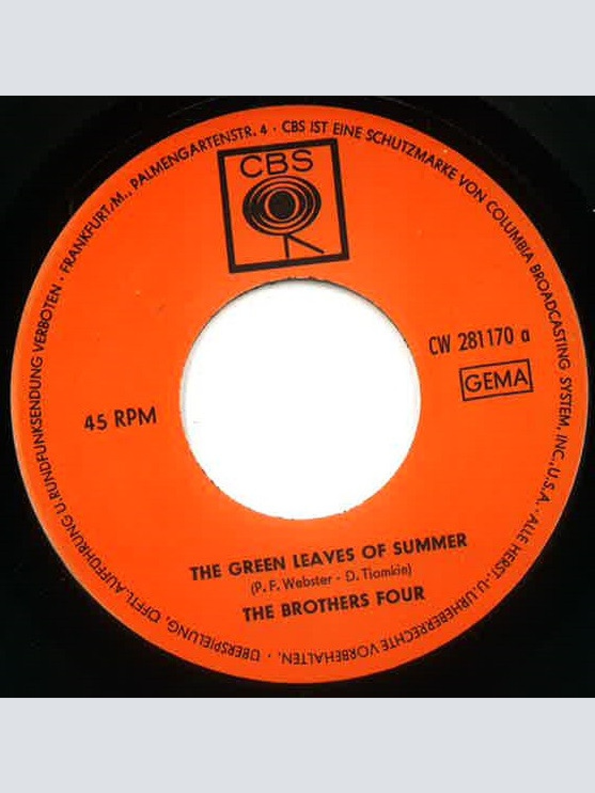 Vinyl / The Brothers Four - The Green Leaves Of Summer