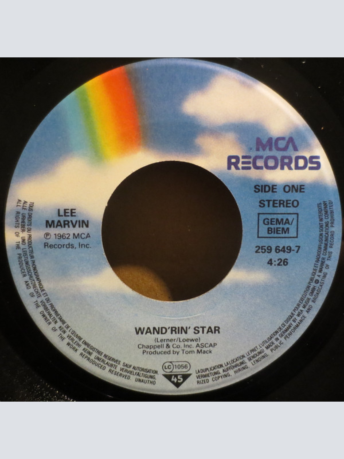 Vinyl / Lee Marvin - Wanderin' Star / Best Things