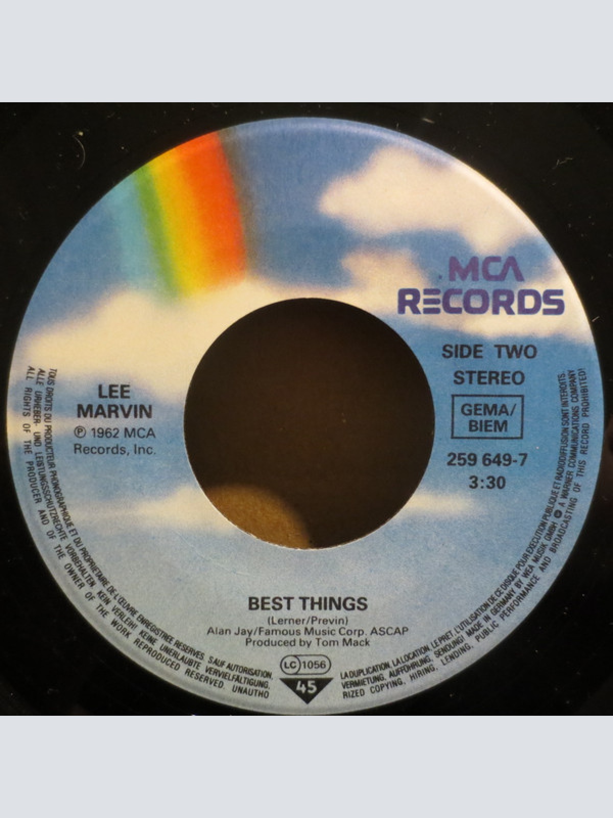 Vinyl / Lee Marvin - Wanderin' Star / Best Things