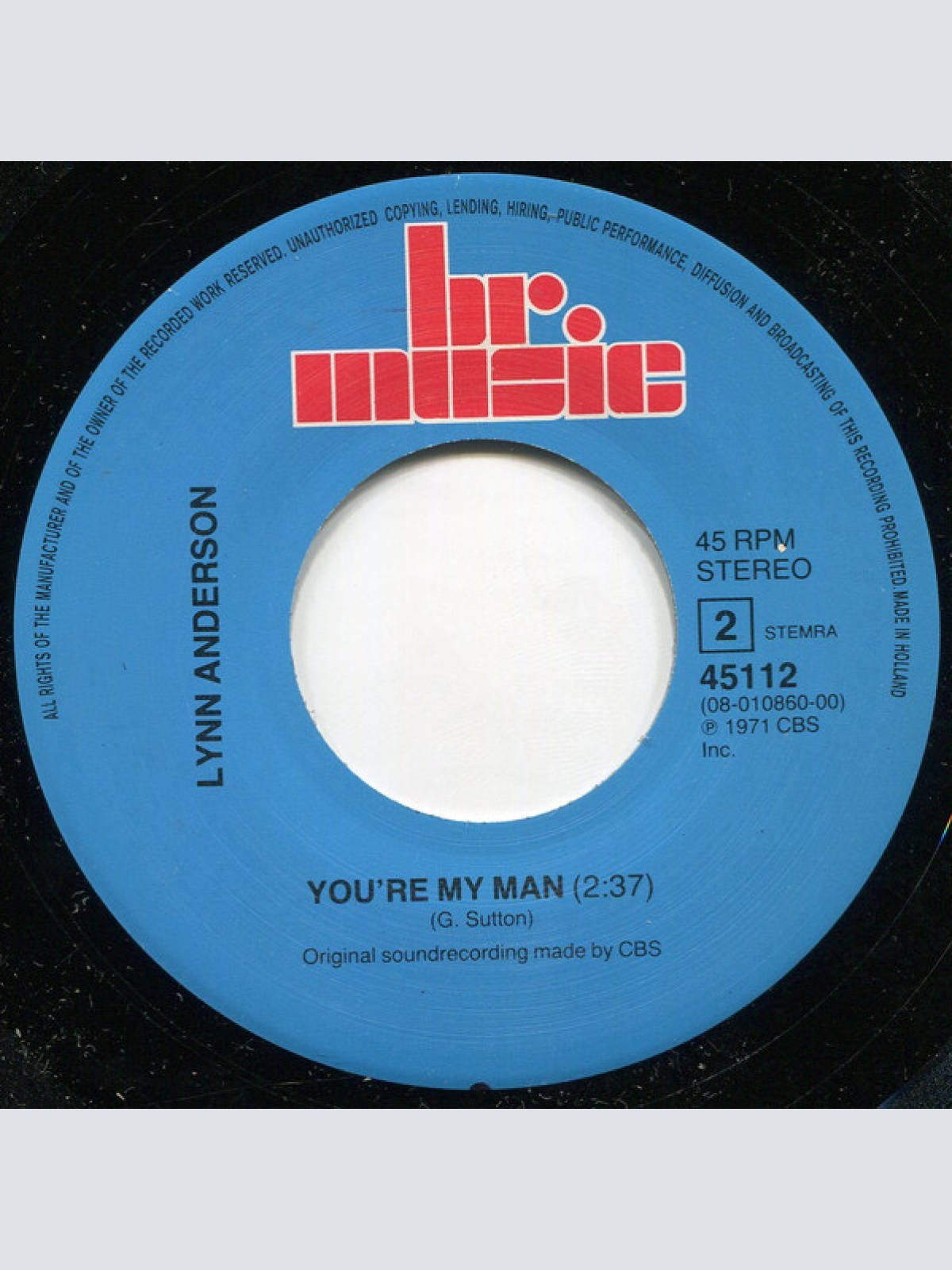 Vinyl / Lynn Anderson - Rose Garden / You're My Man