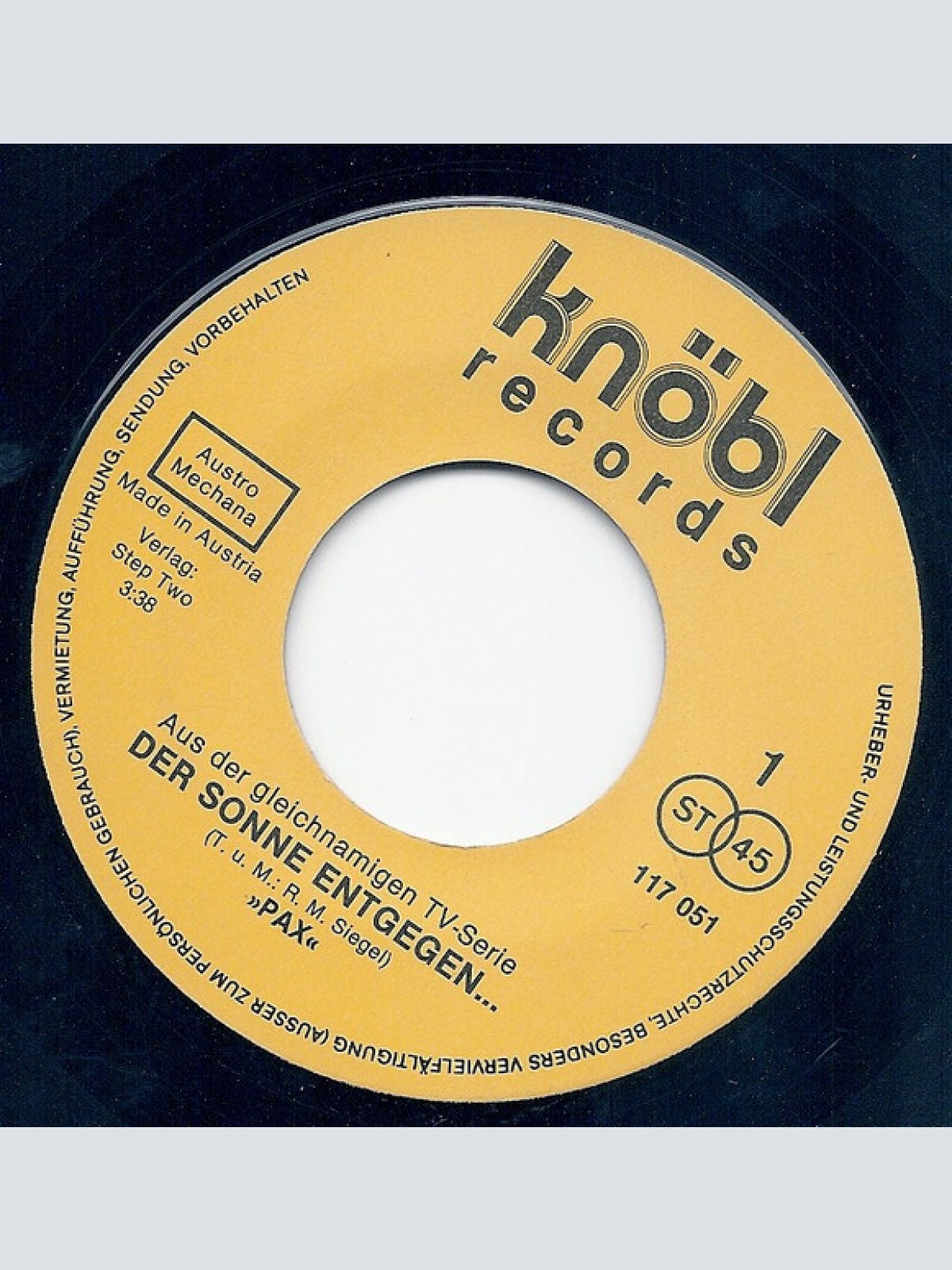 Vinyl / Pax (18) - Der Sonne Entgegen…