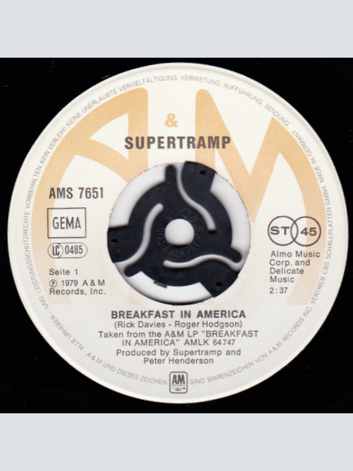 Vinyl / Supertramp - Breakfast In America