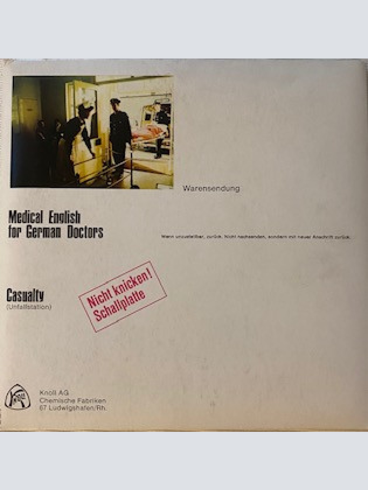 Vinyl / Unknown Artist - Medical English For German Doctors - Casualty (Unfallstation)