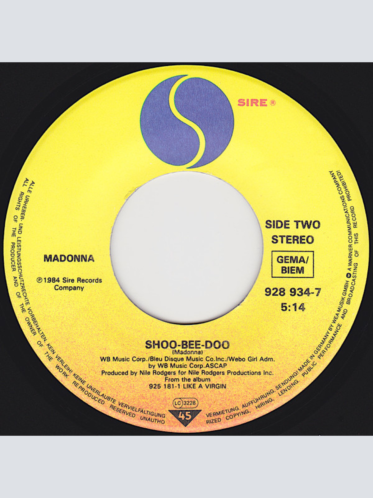 Vinyl / Madonna - Into The Groove