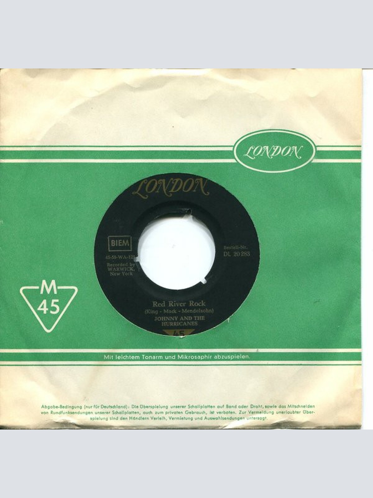 Vinyl / Johnny And The Hurricanes - Red River Rock / Buckeye