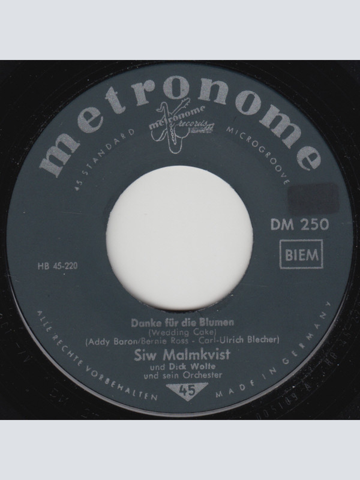 Vinyl / Siw Malmkvist - Danke Für Die Blumen / Wann Kommst Du Wieder