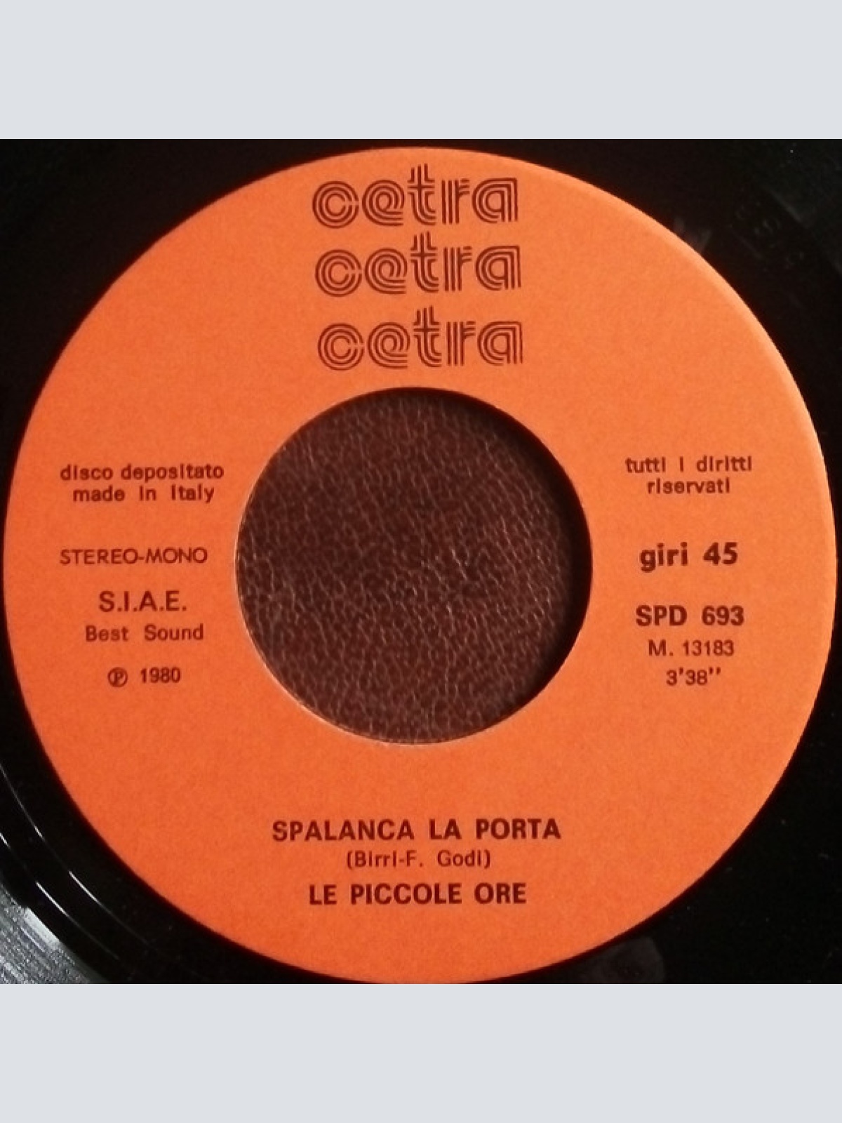 Vinyl / Le Piccole Ore - Spalanca La Porta