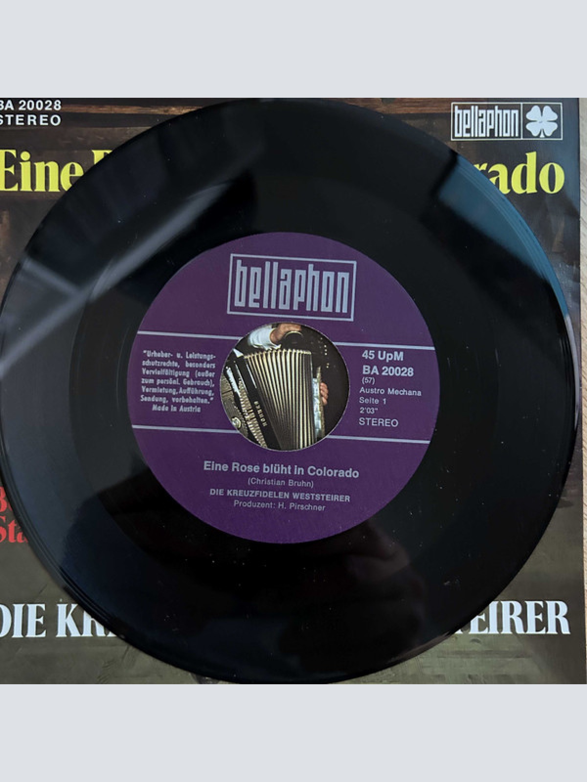 Vinyl / Die Original Kreuzfidelen Weststeirer - Eine rose blüht in Colorado