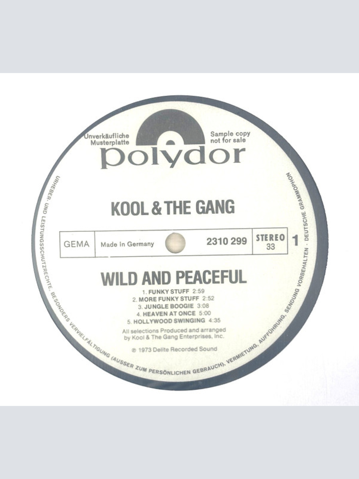 Vinyl / Kool & The Gang - Wild And Peaceful