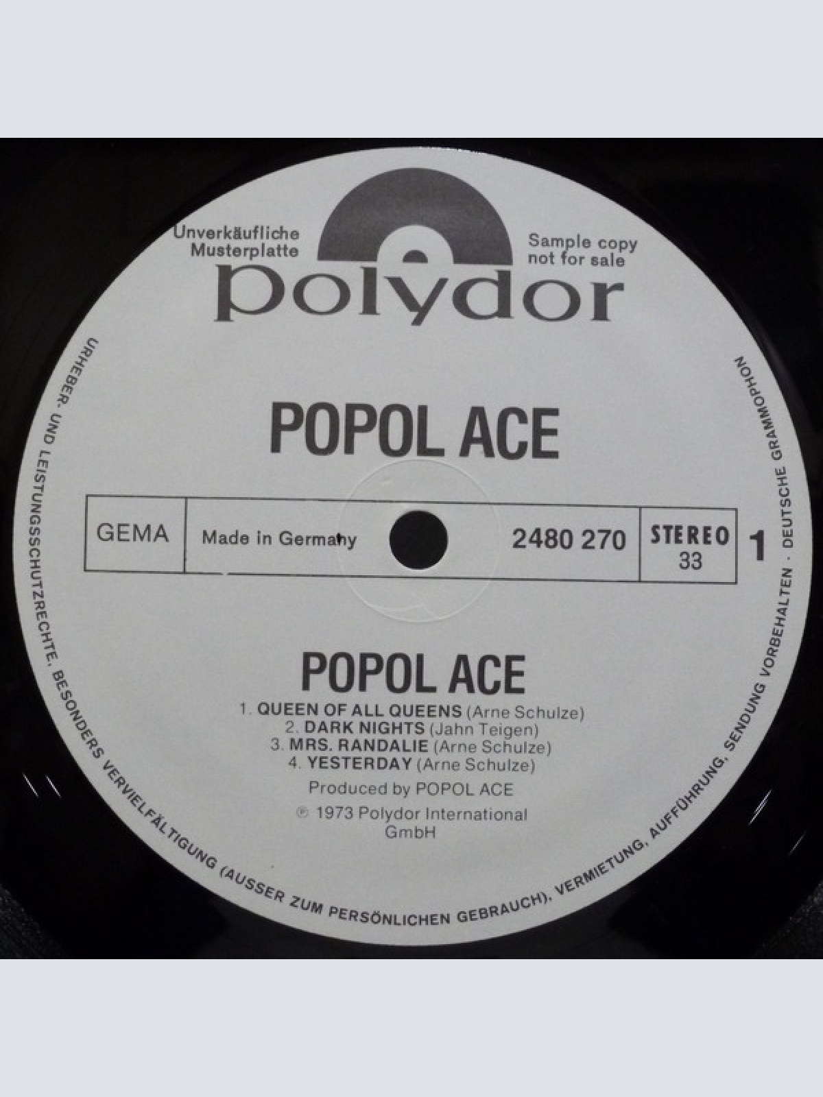 Vinyl / Popol Ace - Popol Ace