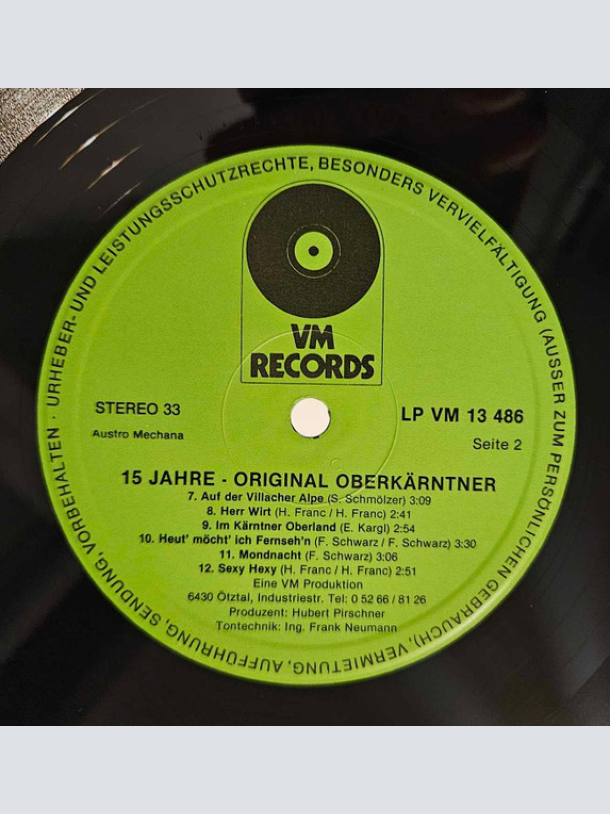Vinyl / Oberkärntner Sextett - 15 Jahre