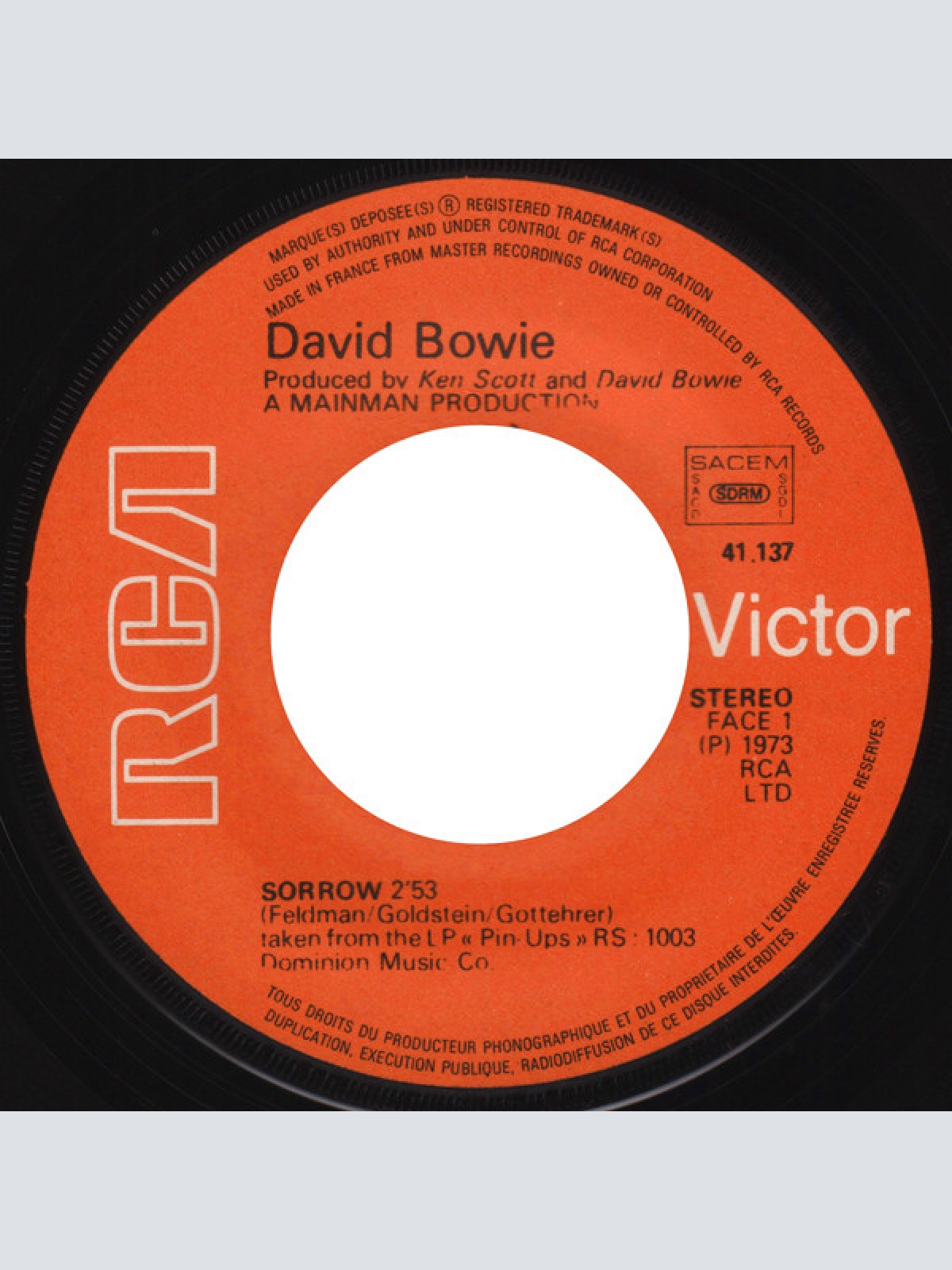 Vinyl / David Bowie - Amsterdam