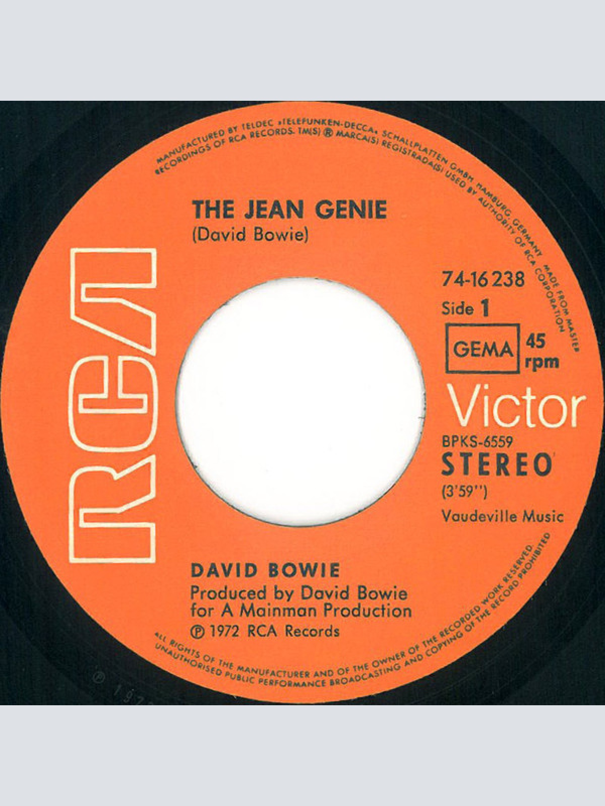 Vinyl / David Bowie - The Jean Genie