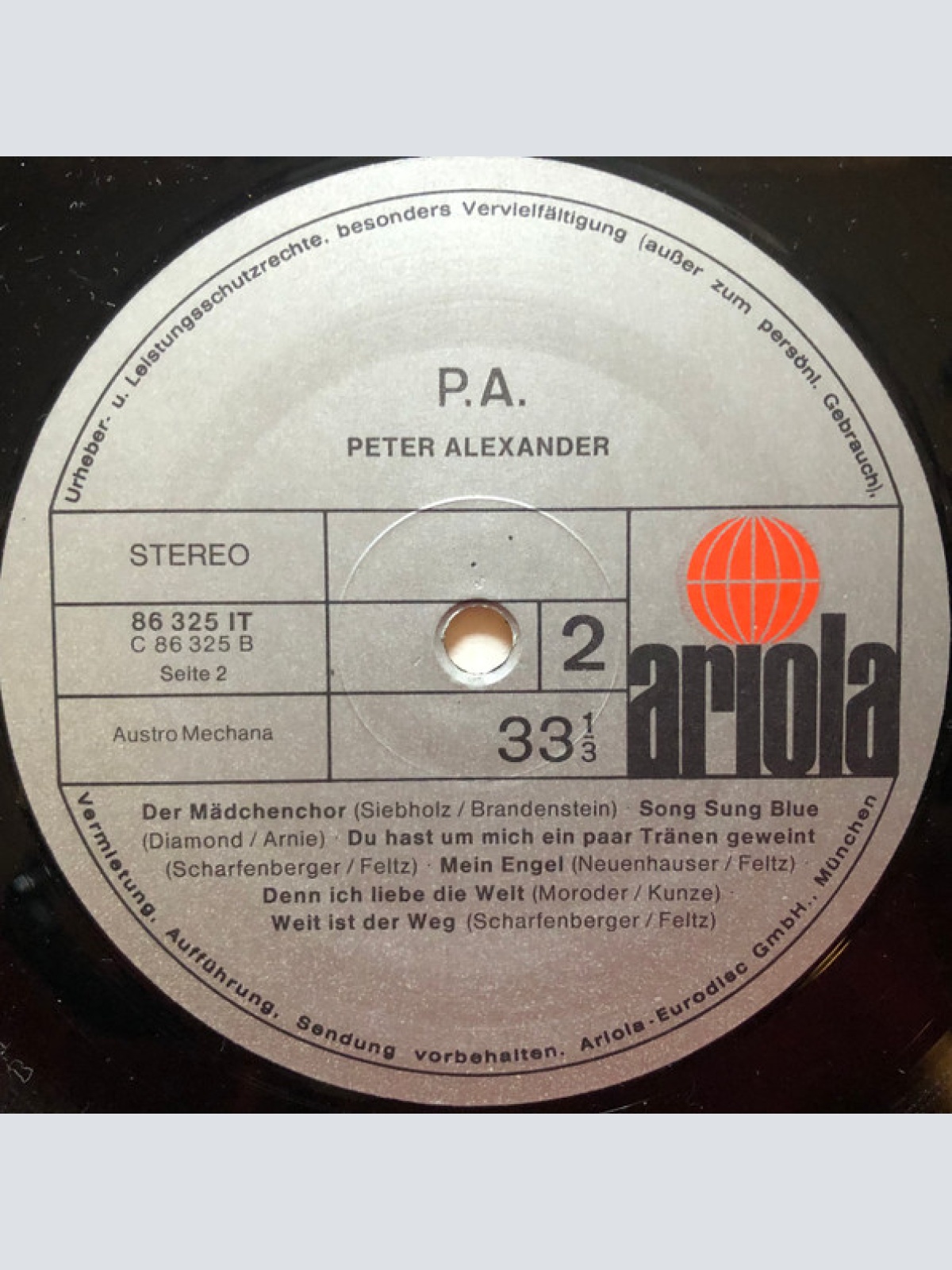 Vinyl / Peter Alexander - P. A.