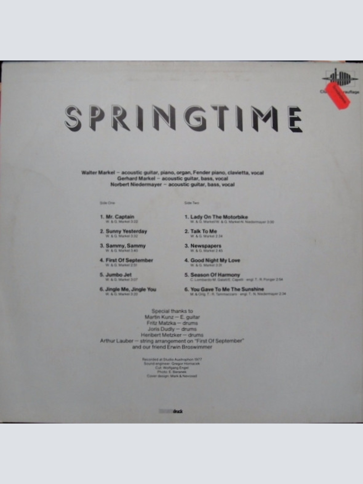 Vinyl / Springtime (3) - Springtime