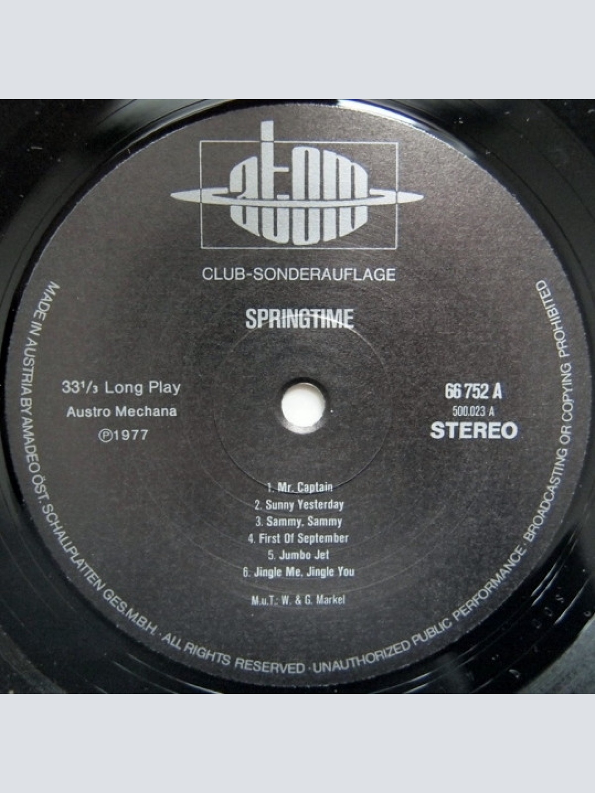 Vinyl / Springtime (3) - Springtime