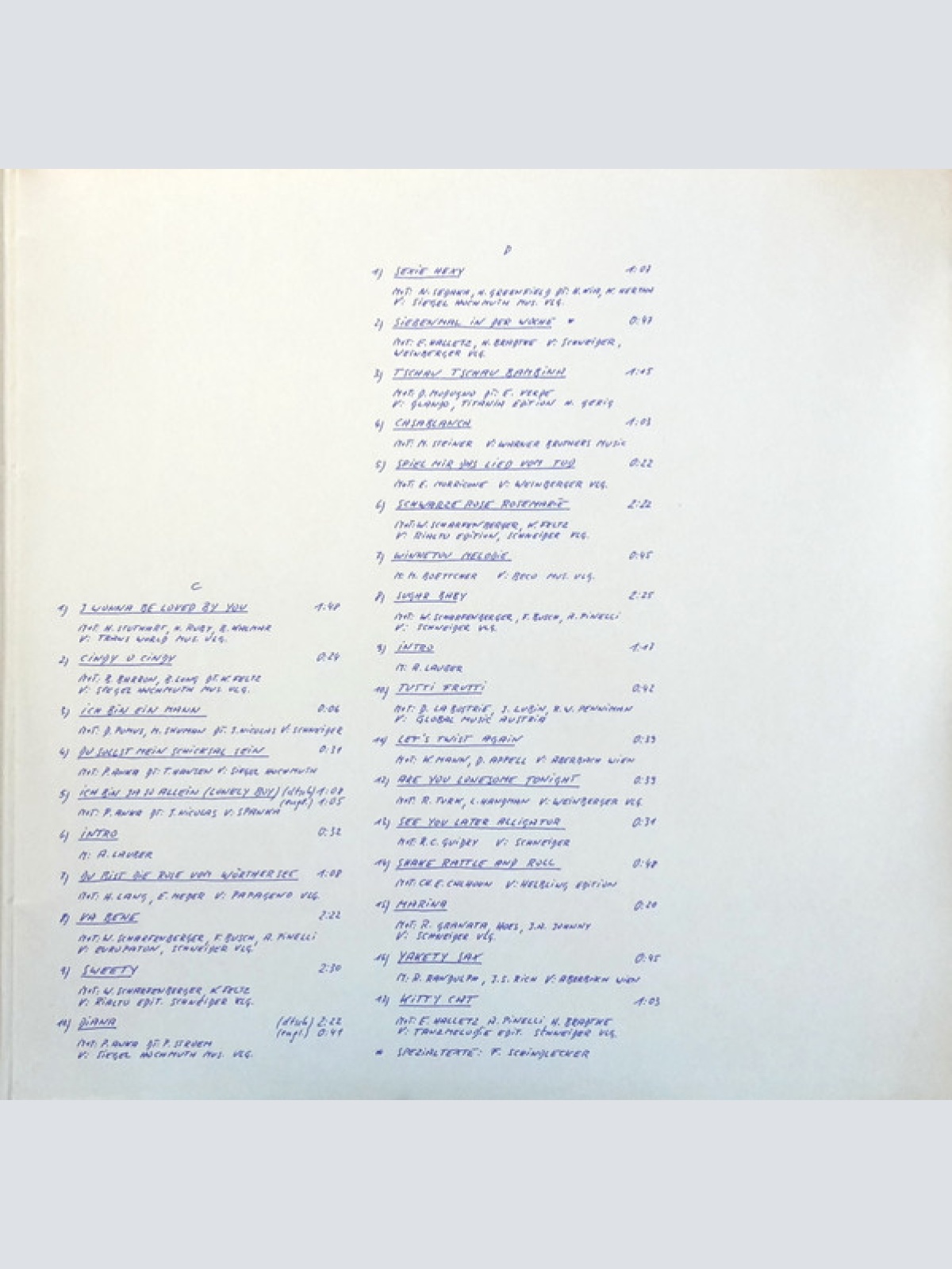 Vinyl / Peter Kraus - Als Teenager Träumten - Live Mitschnitt Aus Dem Wiener Metropol