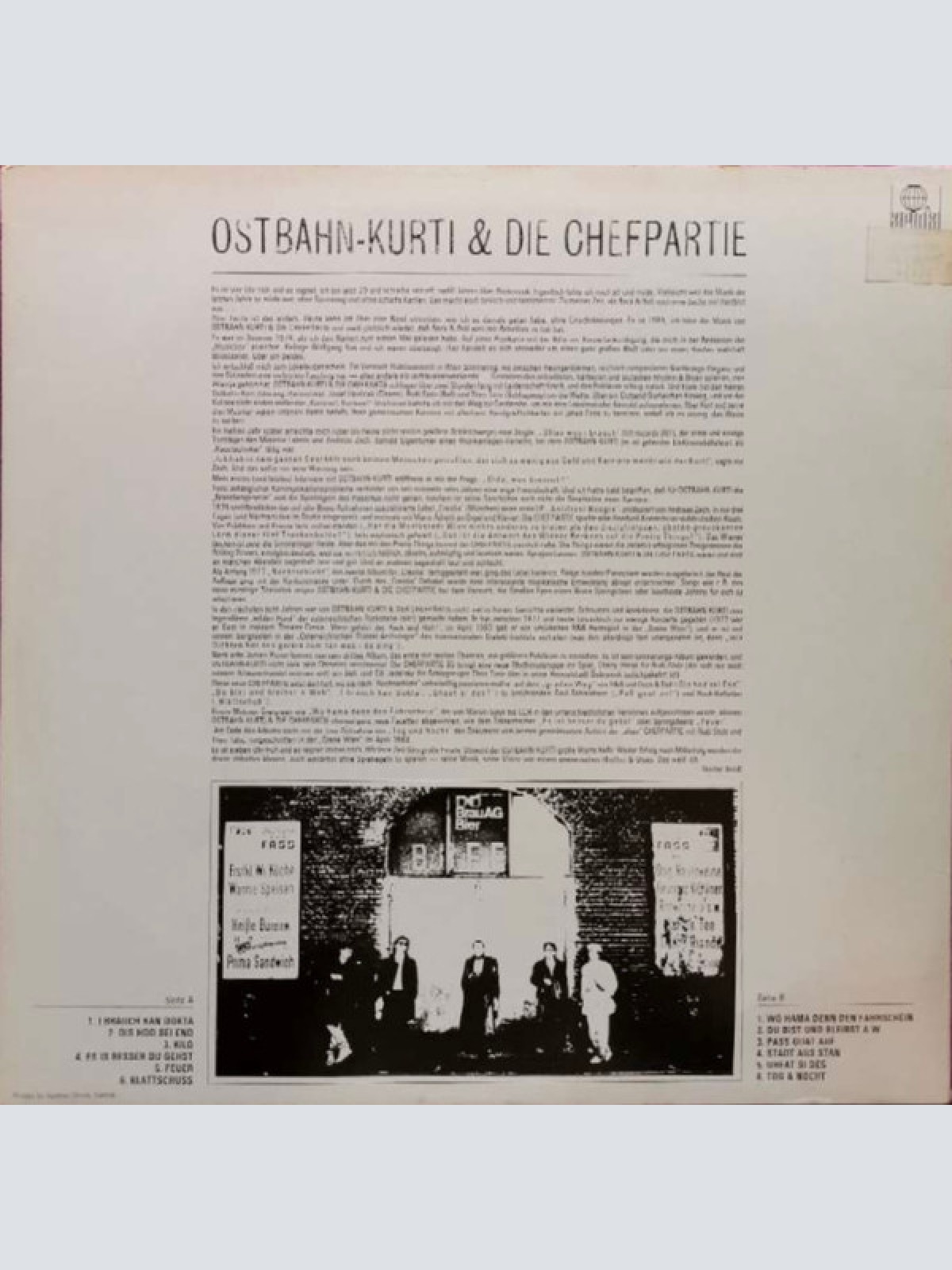 Vinyl / Ostbahn-Kurti & Die Chefpartie - Ostbahn-Kurti & Die Chefpartie