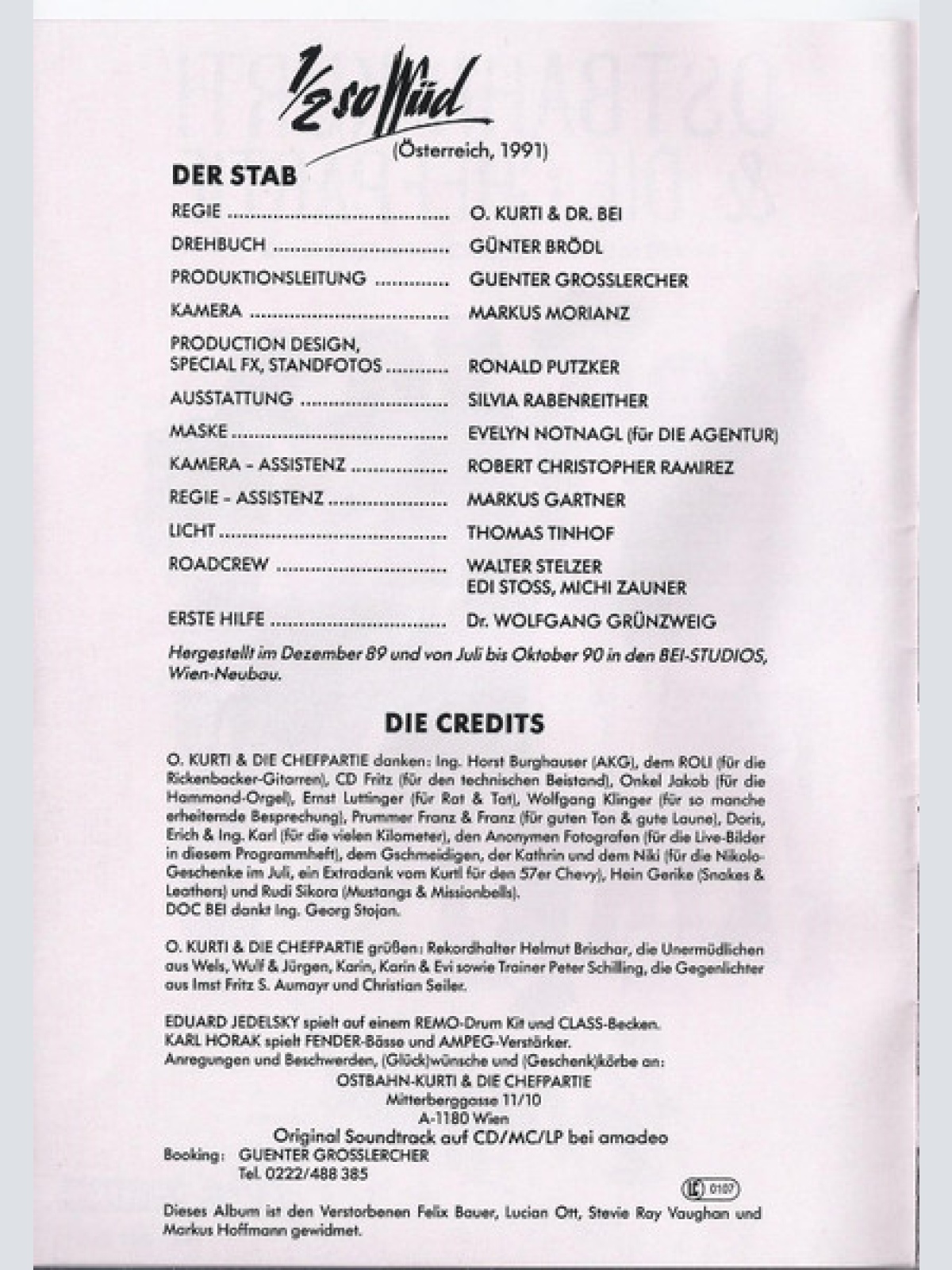 Vinyl / Ostbahn-Kurti & Die Chefpartie - 1/2 So Wüd