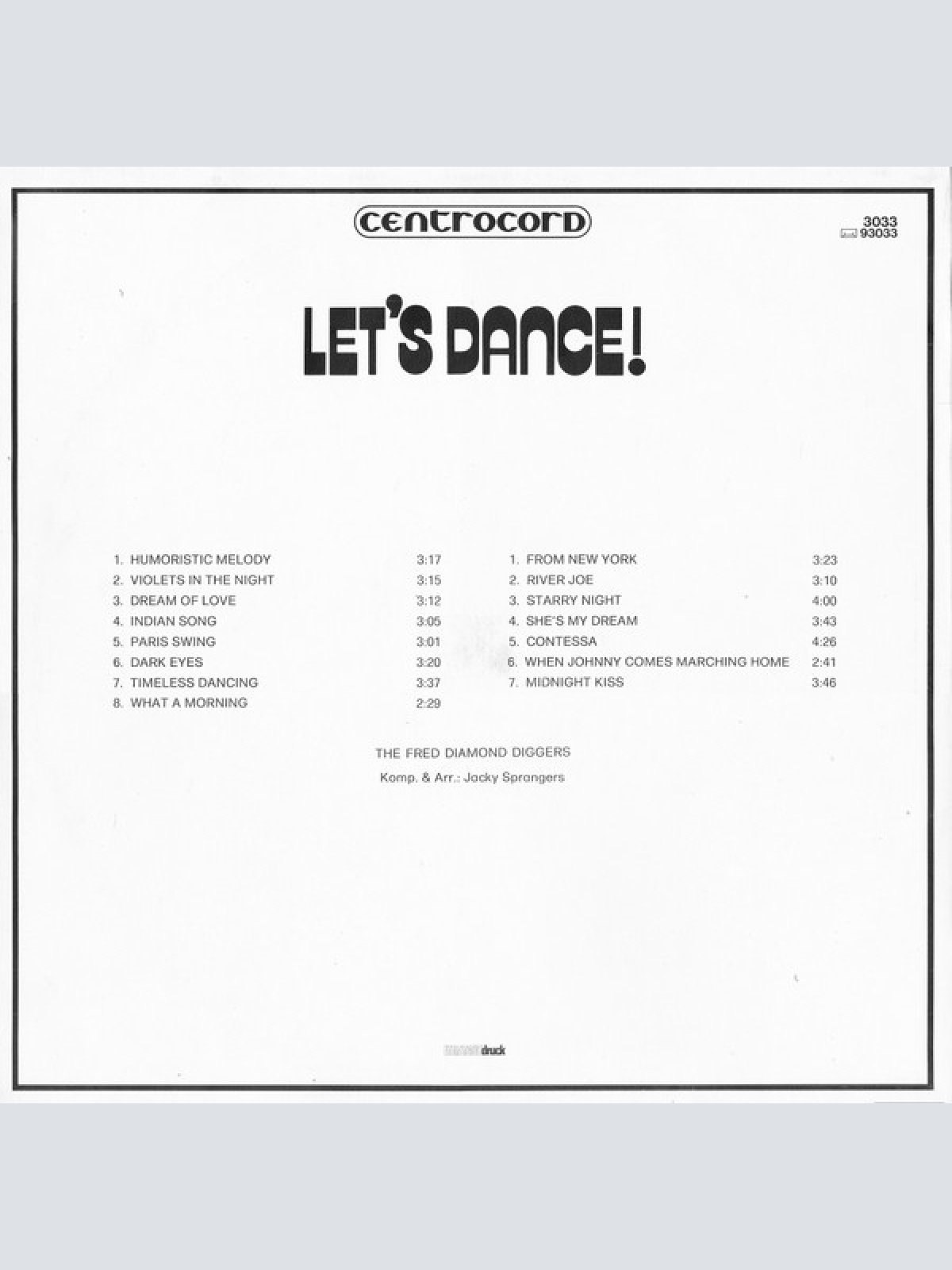 Vinyl / The Fred Diamond Diggers - Let's Dance