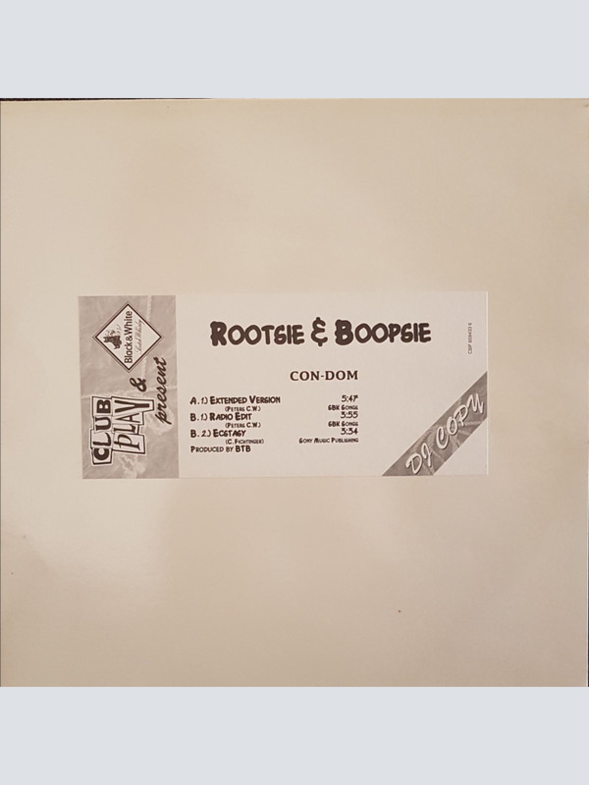 Vinyl / Con-Dom (2) - Rootsie & Boopsie