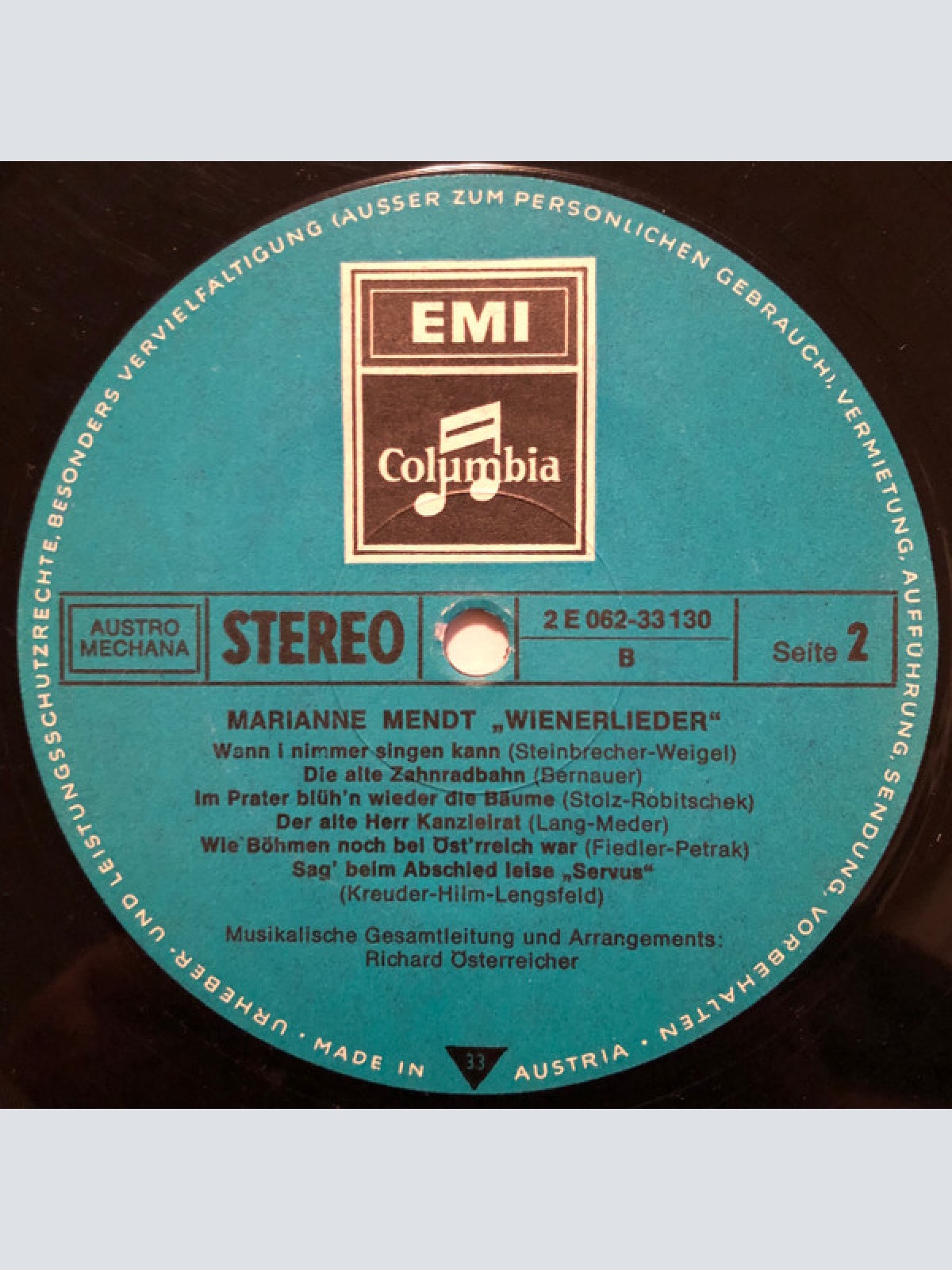 Vinyl / Marianne Mendt - Wienerlieder