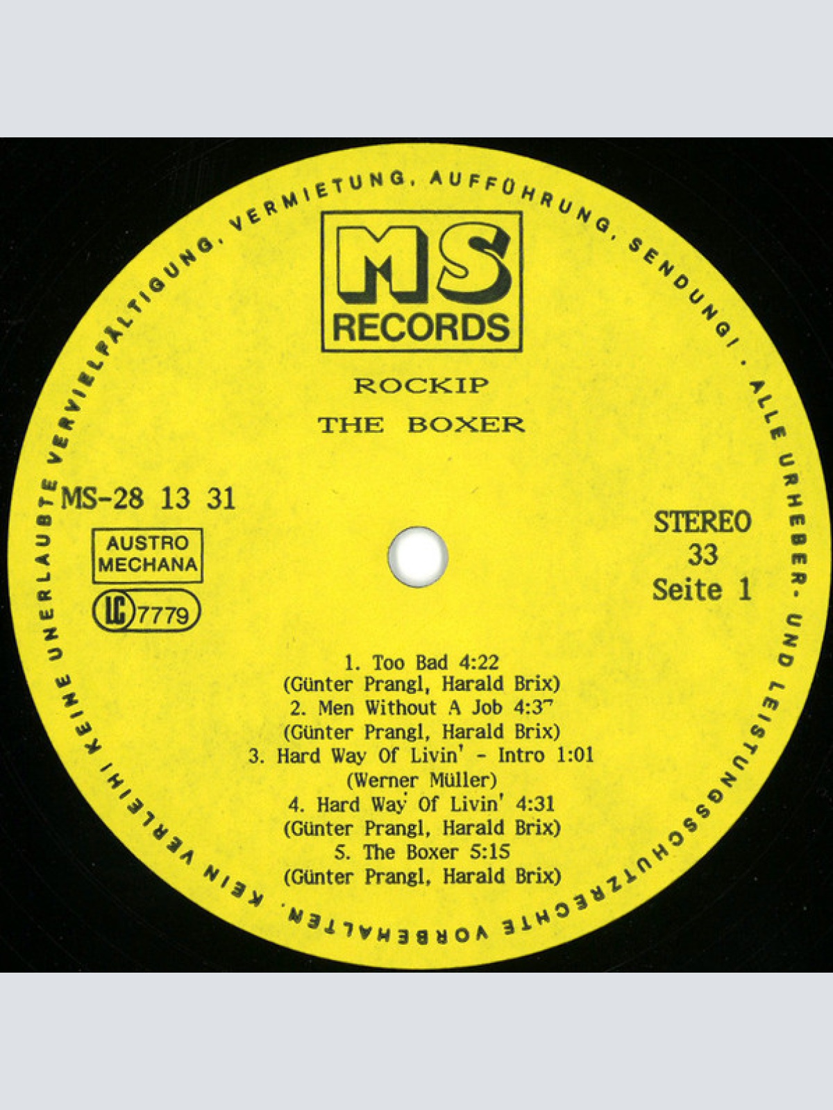 Vinyl / Rockip - The Boxer