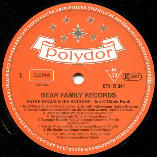 Vinyl / Peter Kraus Und Die Rockies - Ten O'Clock Rock