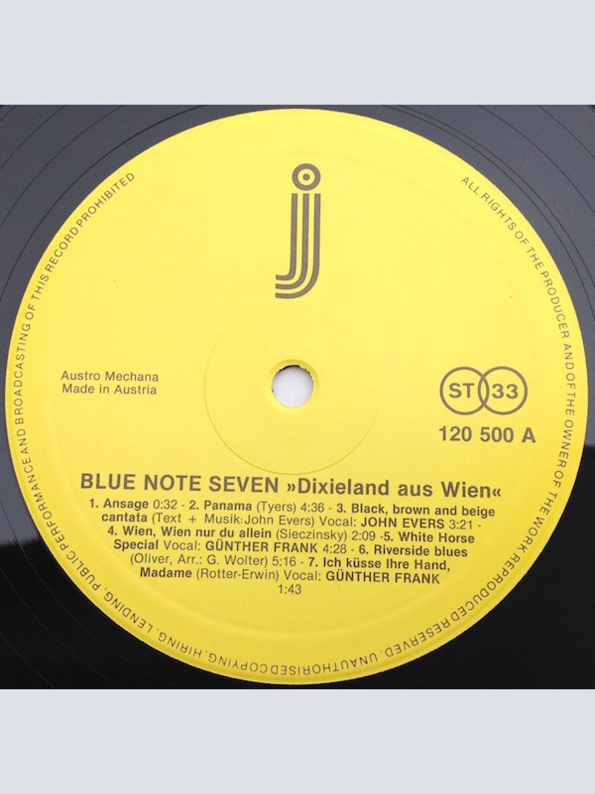 Vinyl / Blue Note Seven - Dixieland Aus Wien