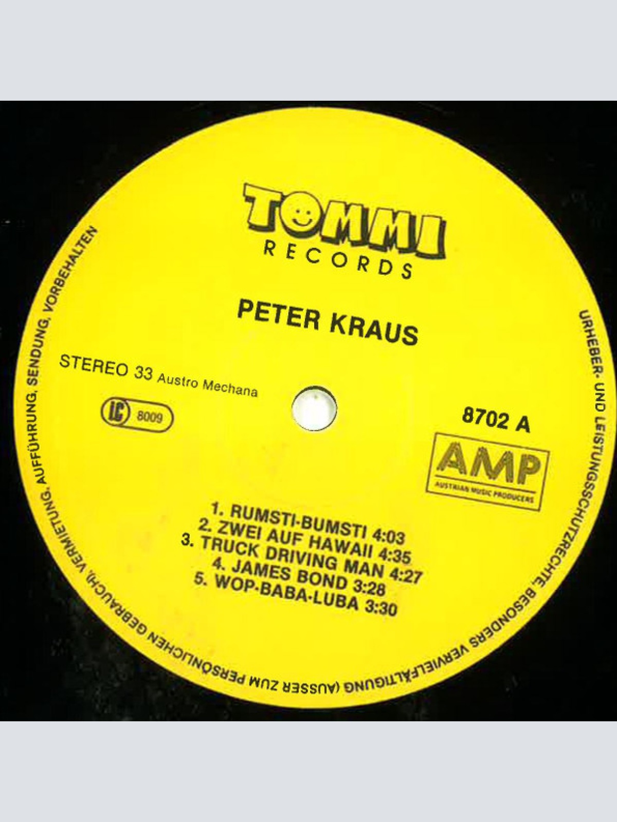 Vinyl / Peter Kraus - 87