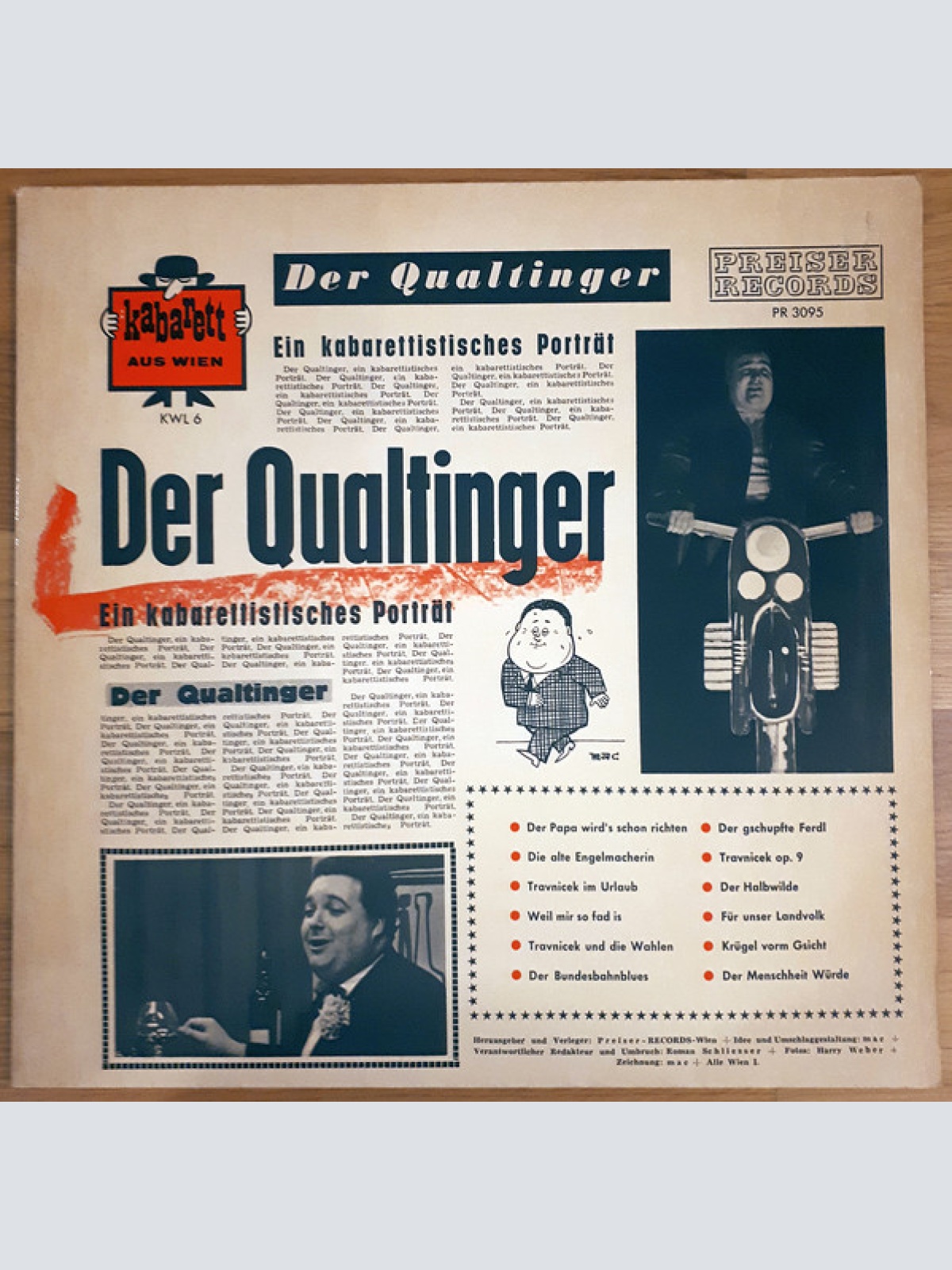 Vinyl / Helmut Qualtinger - Der Qualtinger (Ein Kabarettistisches Porträt)